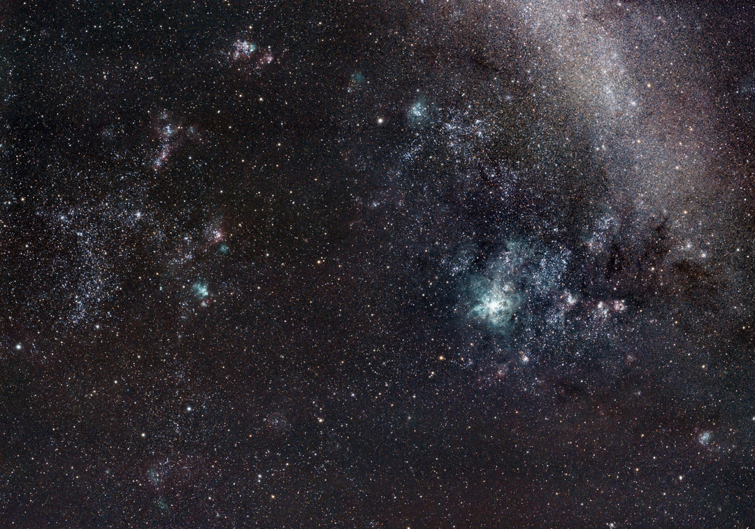 Closeup of the Large Magellanic Cloud