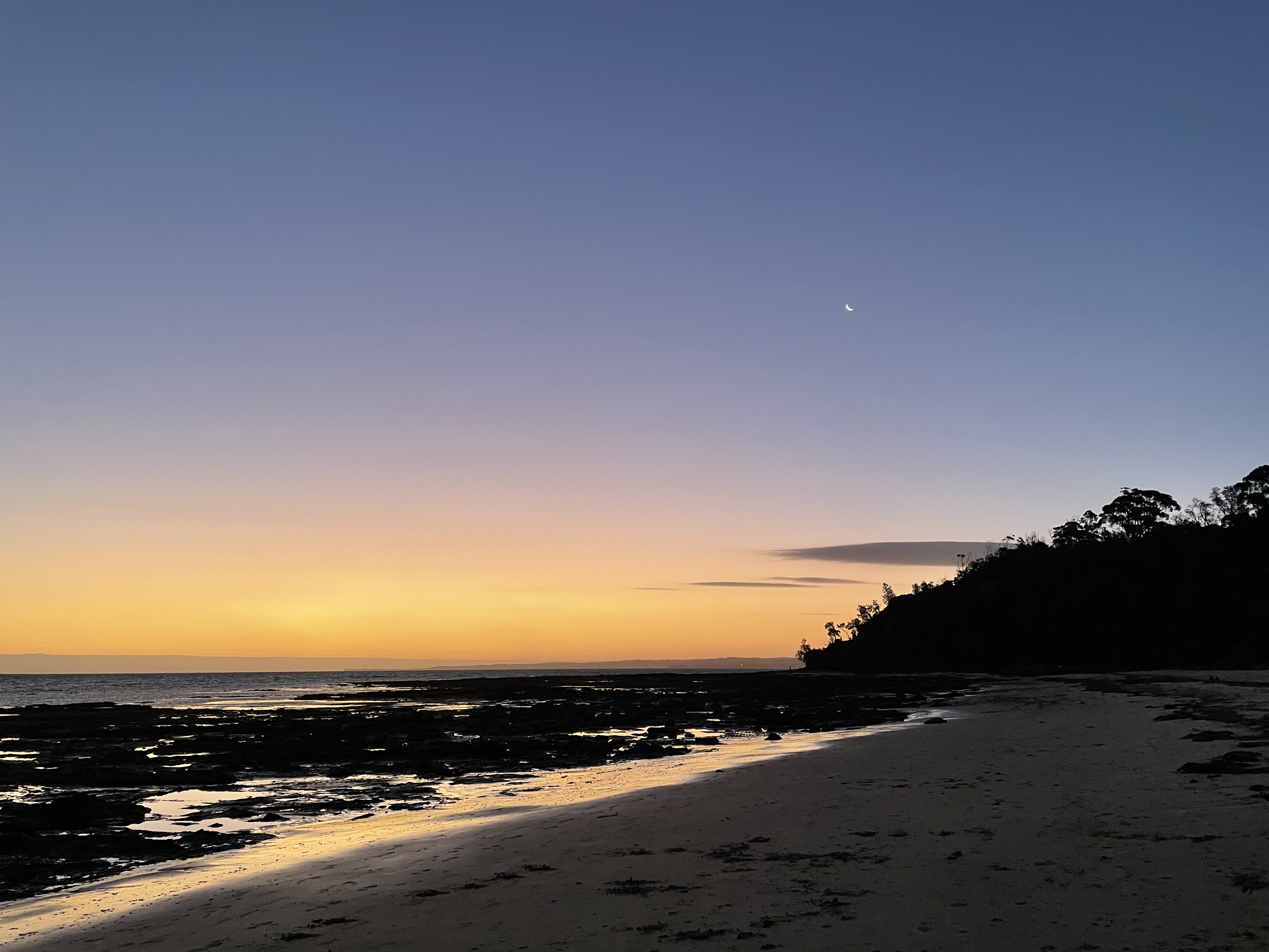 photo of a beach sunset